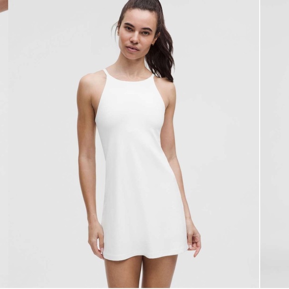 lululemon athletica Dresses & Skirts - Lululemon 🍋White Align High-Neck Dress A/B Cup NWT Size 6